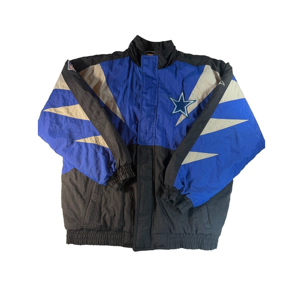 Vintage 90s Dallas Cowboys Apex One NFL Pro Line Shark Tooth Jacket M